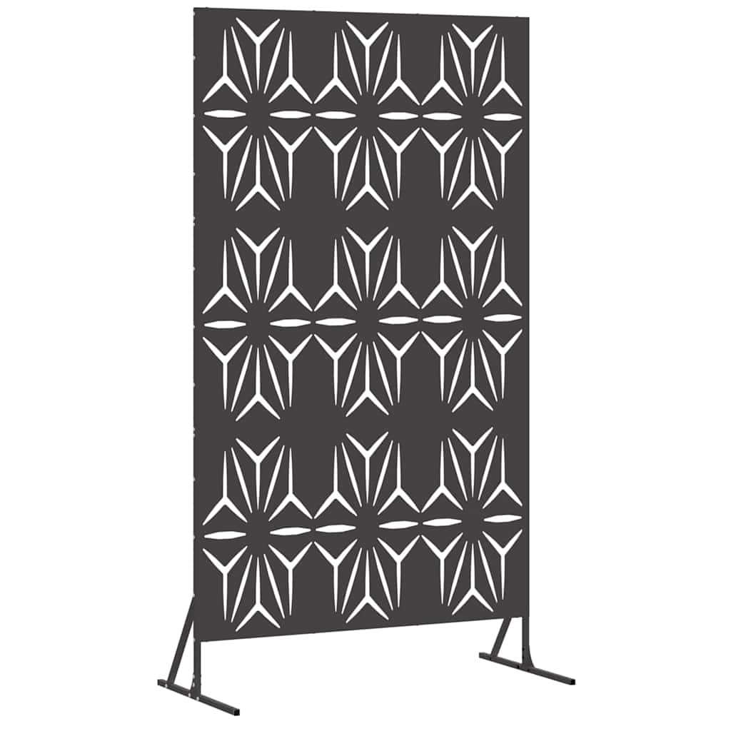 Yksityisyysnäyttö 100 X 50 X 180 Cm Teräs Musta