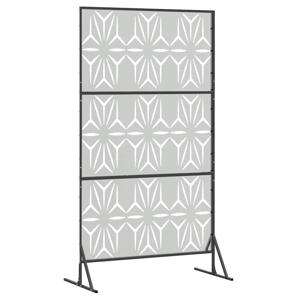 Yksityisyysnäyttö 100 X 50 X 180 Cm Galvanoitu Teräs Hopea
