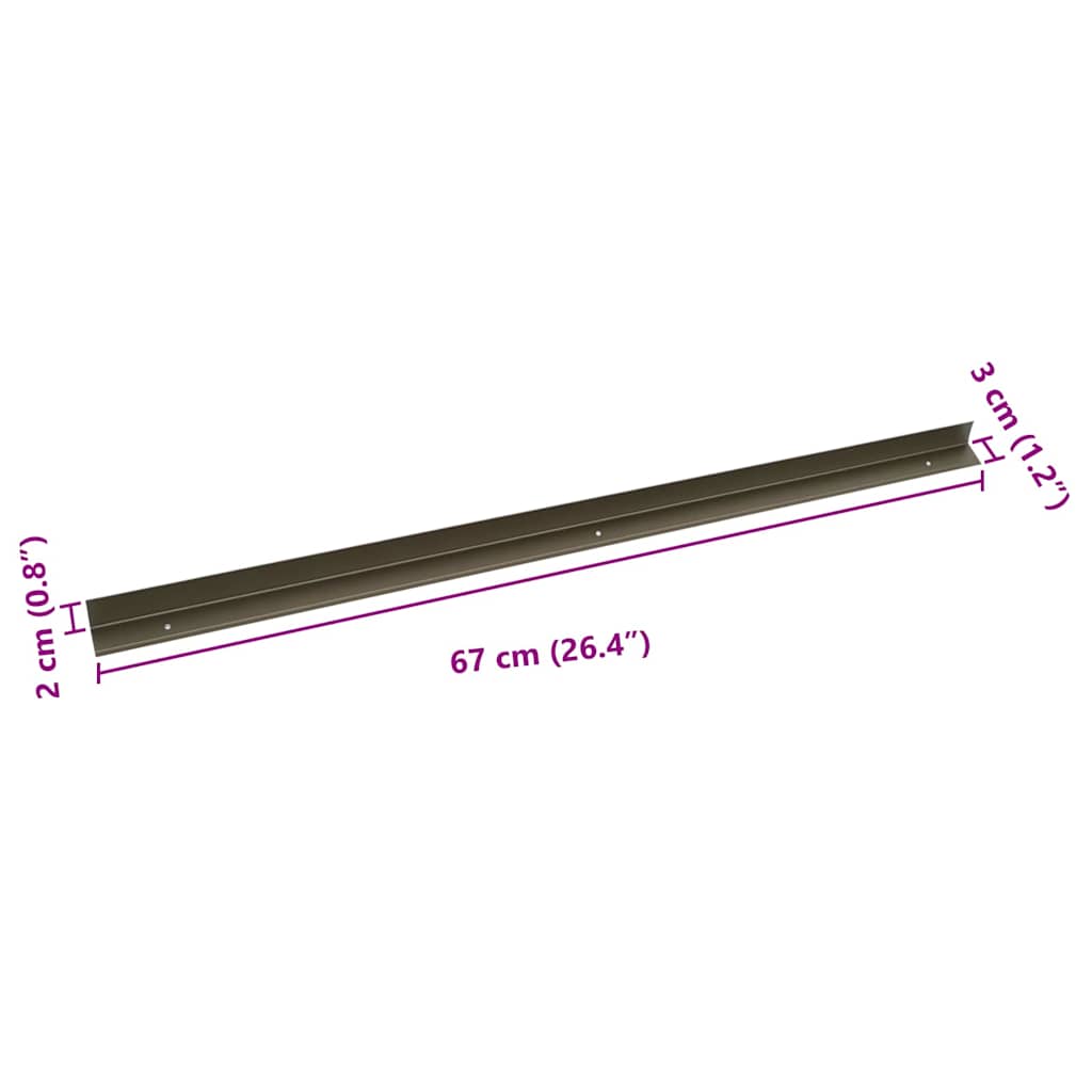 Porrasaskelmien Reunalistat 30 Pcs 67 X 3 X 2 Cm