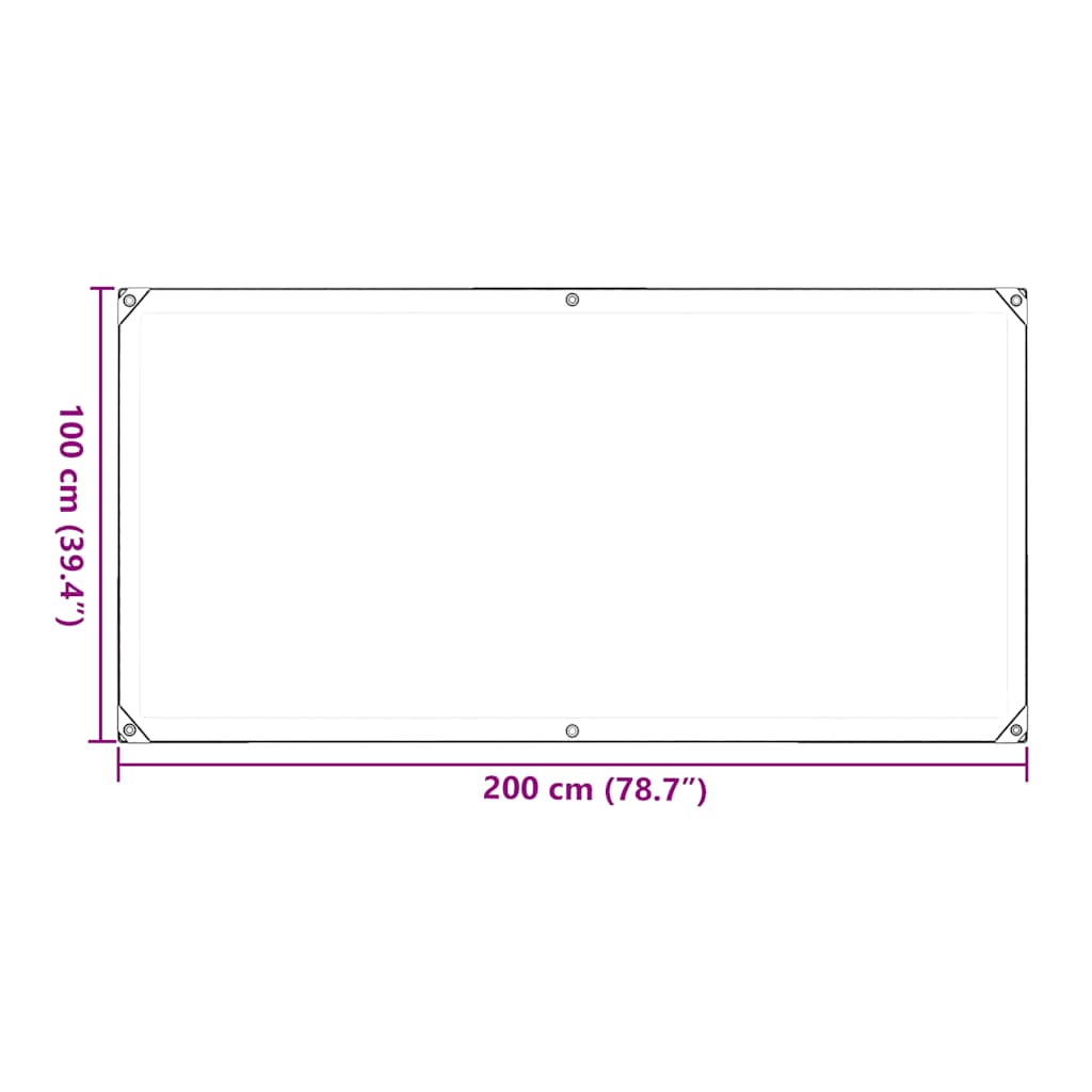 Kirkas Suojapeite Silmukoilla 1X2 M Pvc