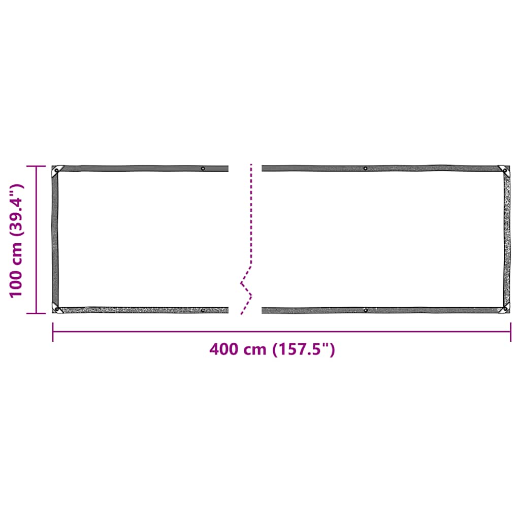 Kirkas Suojapeite Silmukoilla 1X4 M Pvc