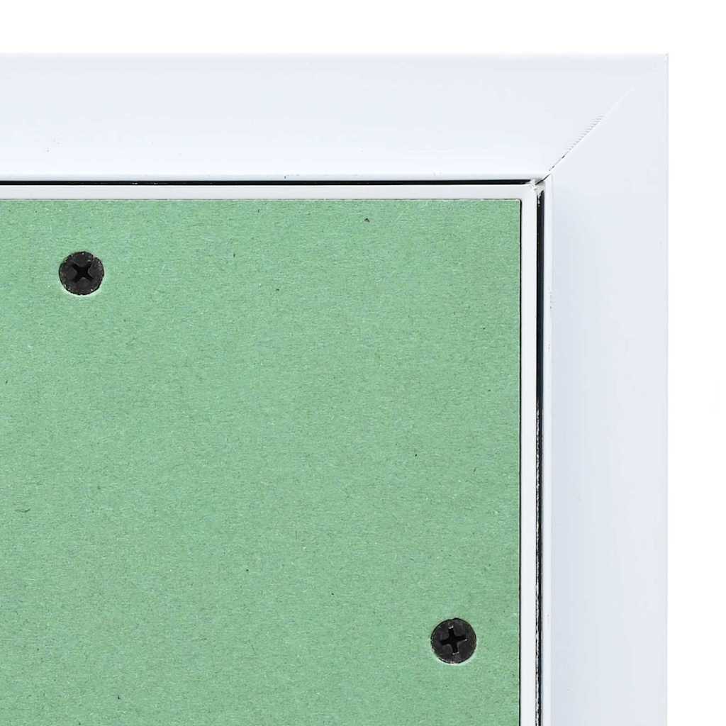 Access Panel Vihreä Ja Hopea 20 X 20 Cm Alumiini Ja Kipsilevy