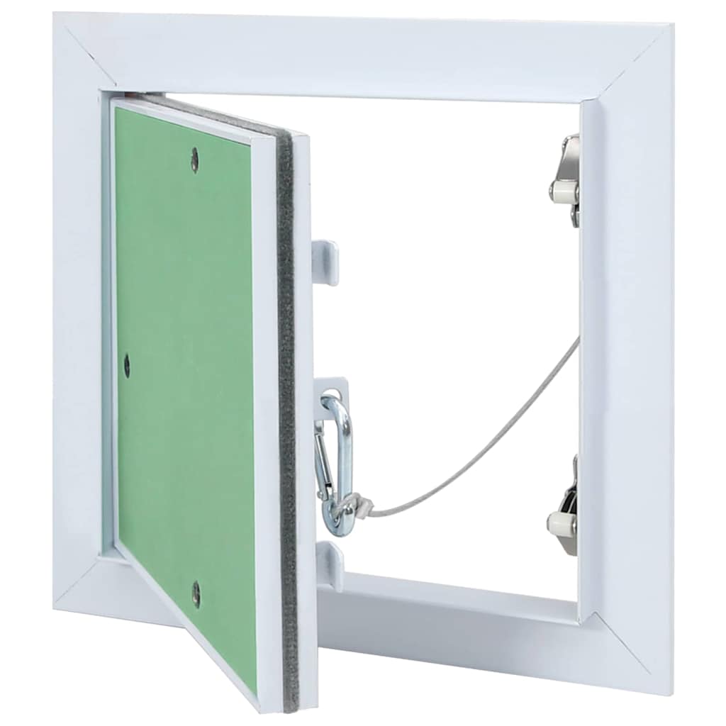Access Panel Vihreä Ja Hopea 20 X 20 Cm Alumiini Ja Kipsilevy