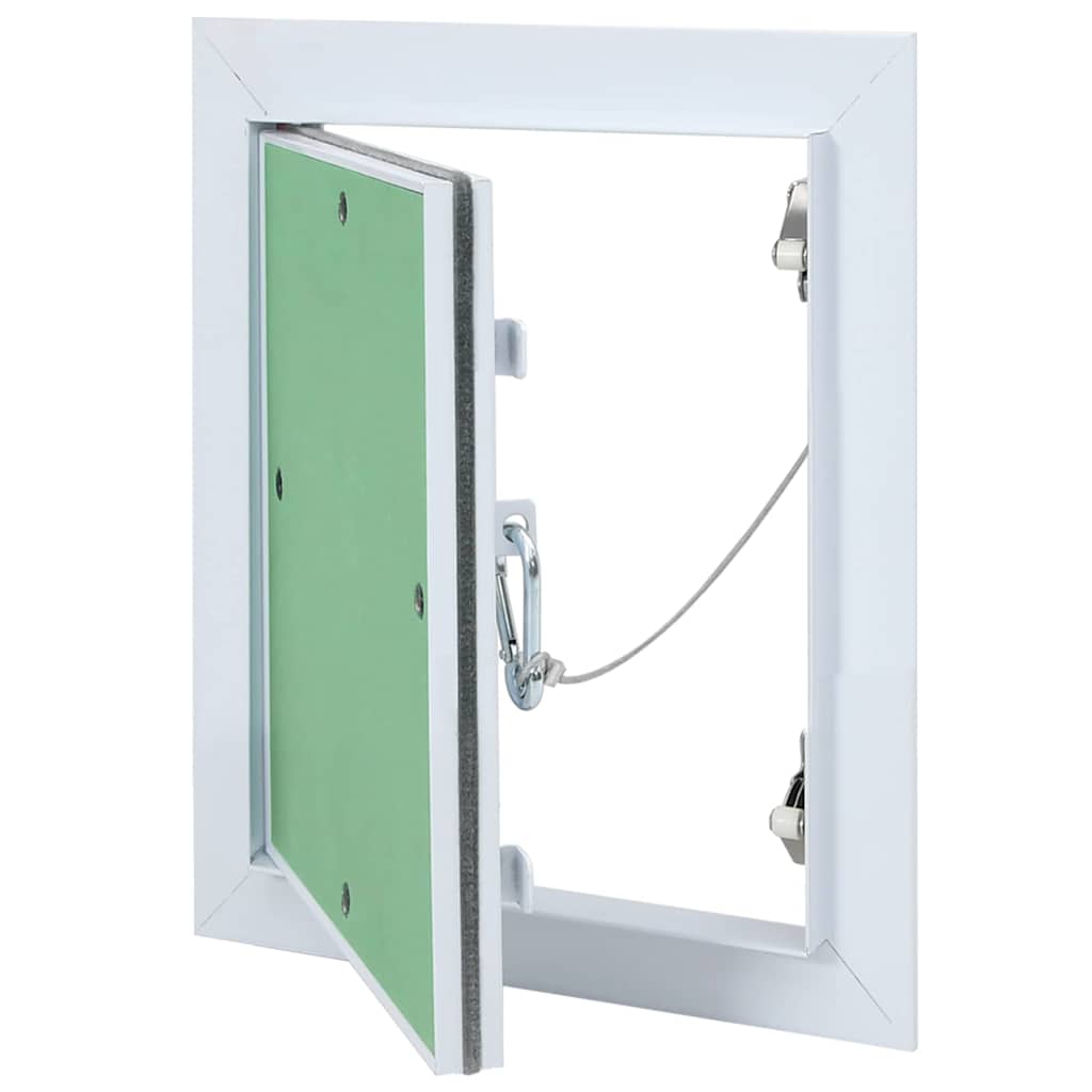 Access Panel Vihreä Ja Hopea 25 X 30 Cm Alumiini Ja Kipsilevy