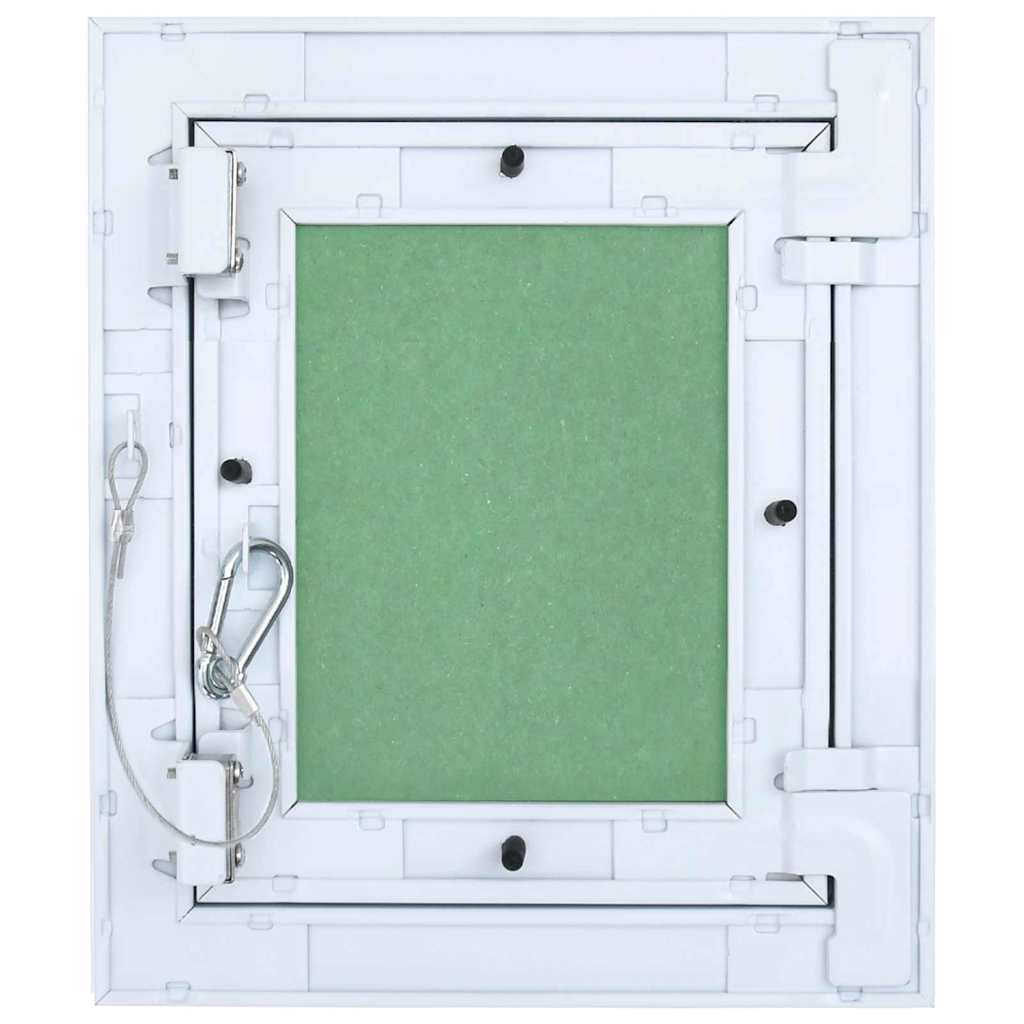 Access Panel Vihreä Ja Hopea 25 X 30 Cm Alumiini Ja Kipsilevy