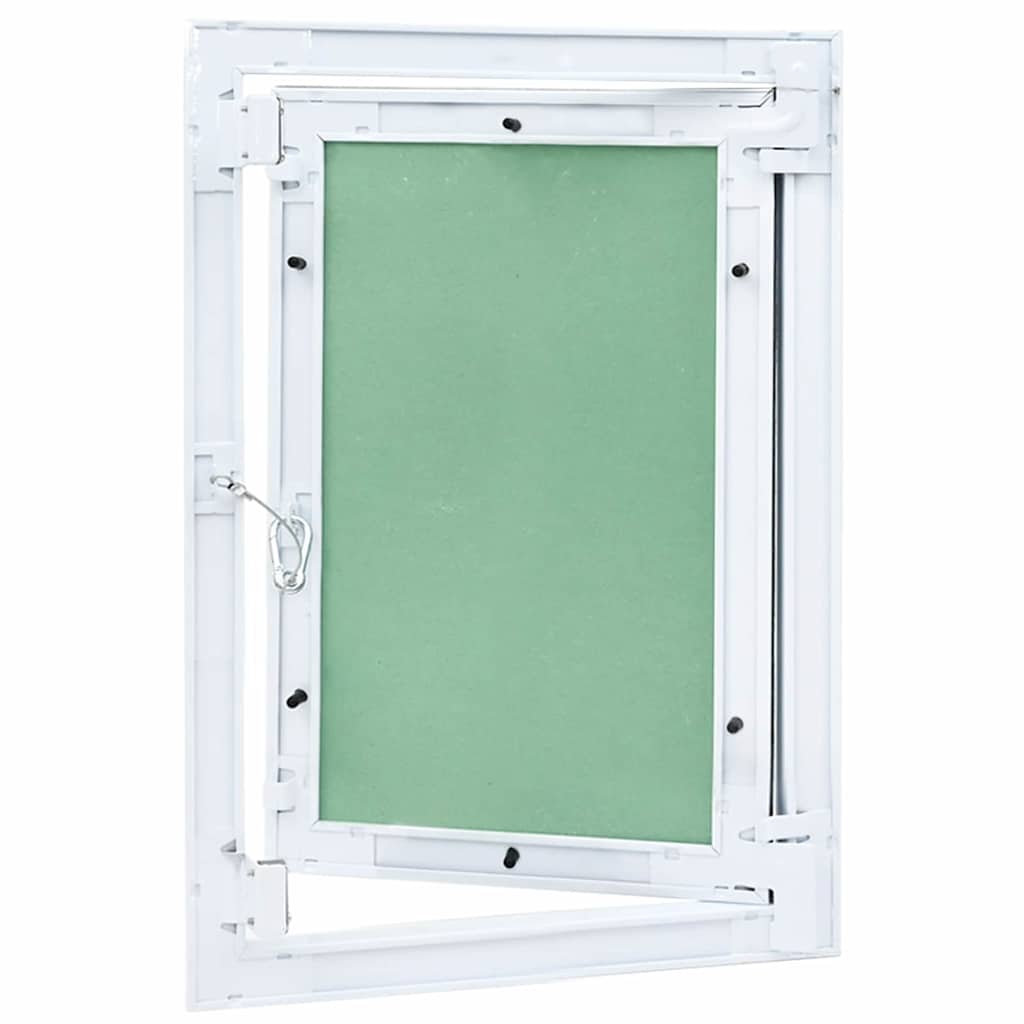 Access Panel Vihreä Ja Hopea 35 X 45 Cm Alumiini Ja Kipsilevy
