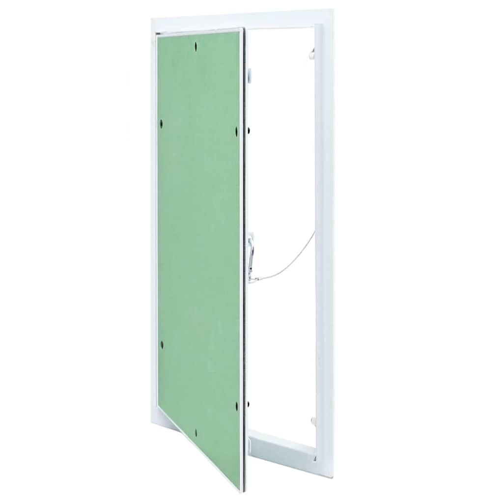 Access Panel Vihreä Ja Hopea 35 X 55 Cm Alumiini Ja Kipsilevy