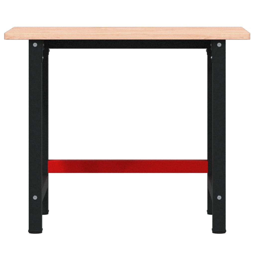 Työpenkki 100X60X81,5 Cm Täysi Pyökki Suorakaide