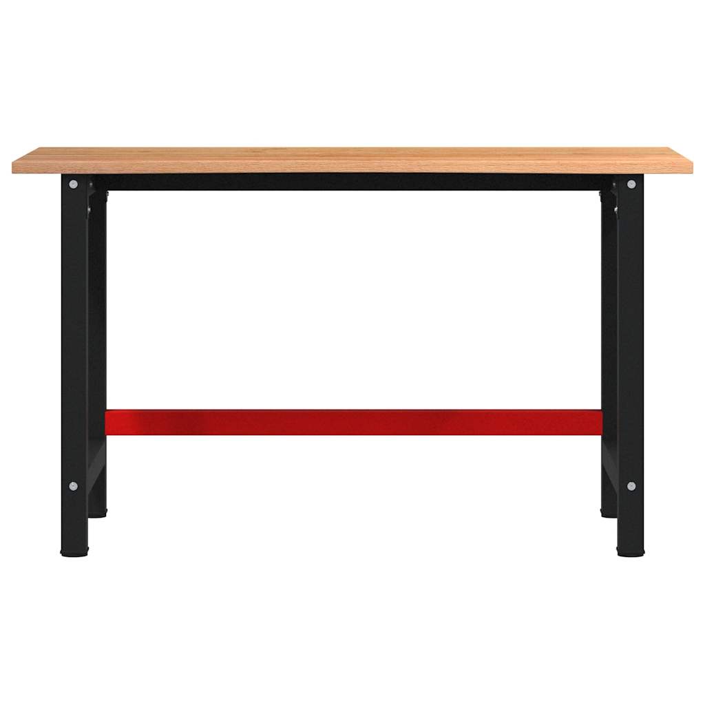 Työpenkki Vaaleanruskea 140X60X81,5 Cm Täysi Tammi