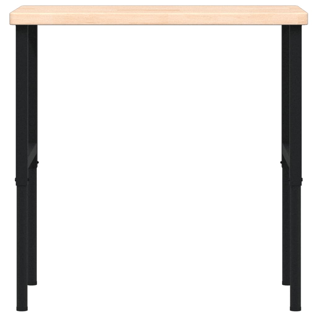 Työpenkki 100X60X(73-99,5) Cm Täysi Tammi Suorakaide