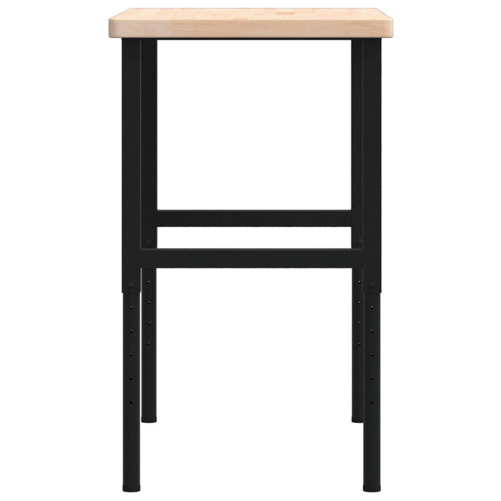 Työpenkki 100X60X(73-99,5) Cm Täysi Tammi Suorakaide