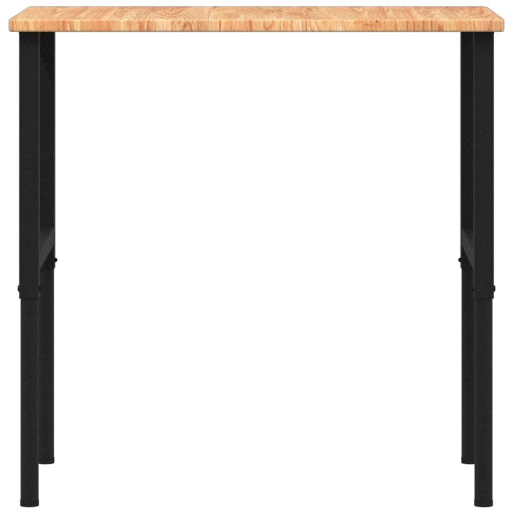 Työpenkki V.ruskea 100X60X(71,5-98) Cm Täysi Tammi Suorakaide