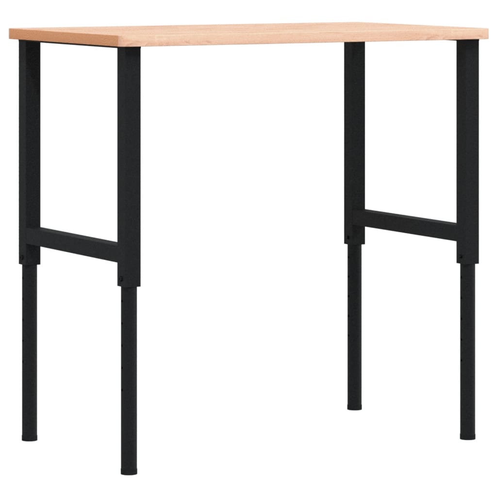 Työpenkki 100X60X(71,5-98) Cm Täysi Pyökki Suorakaide