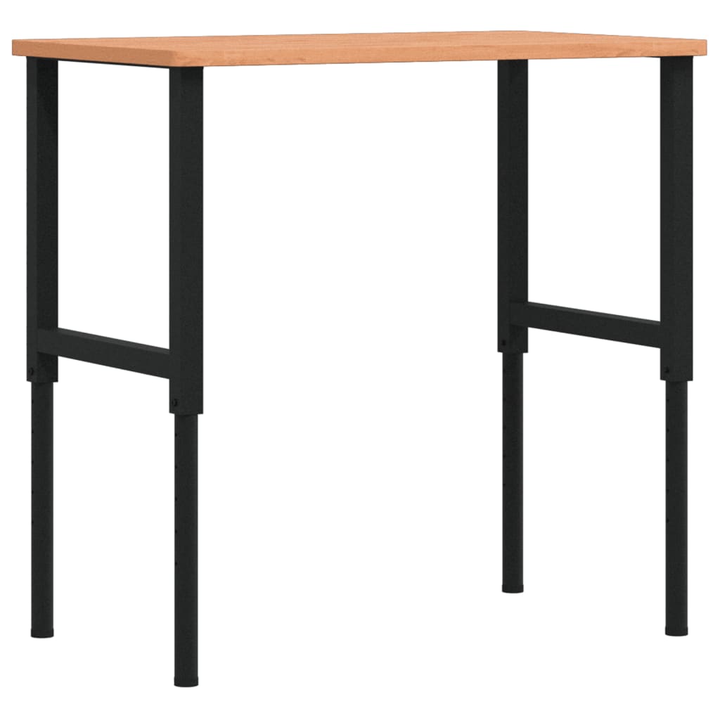 Työpenkki 100X60X(71,5-98) Cm Täysi Pyökki Suorakaide