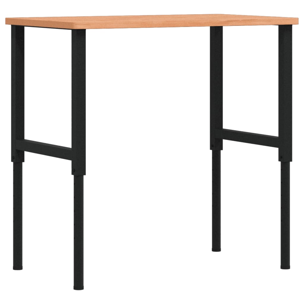 Työpenkki 100X60X(71,5-98) Cm Täysi Pyökki Suorakaide