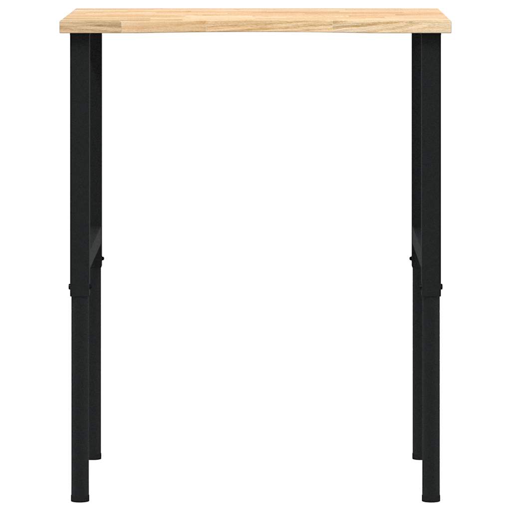 Työpöytä 80X60X(71,5-98) Cm Massiivipuutammea