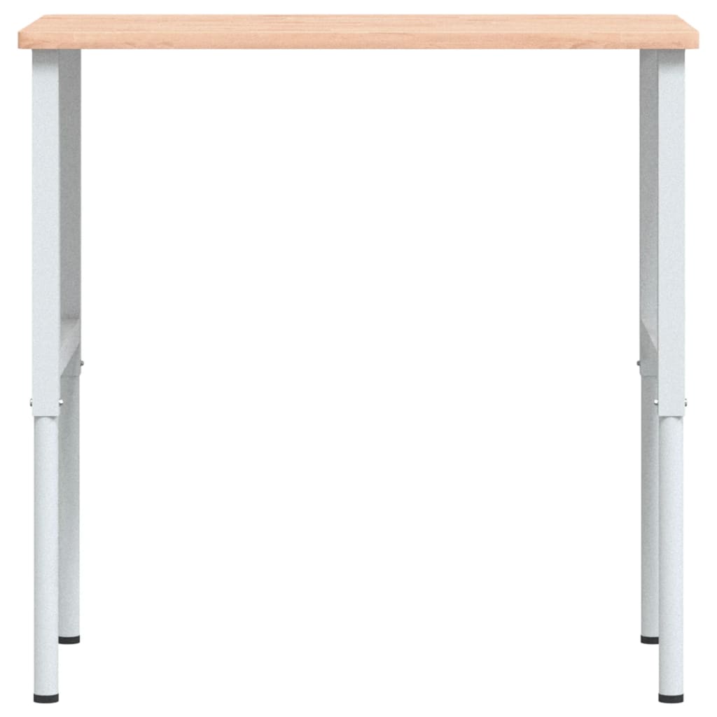 Työpenkki 100X60X(71,5-98) Cm Täysi Pyökki Suorakaide