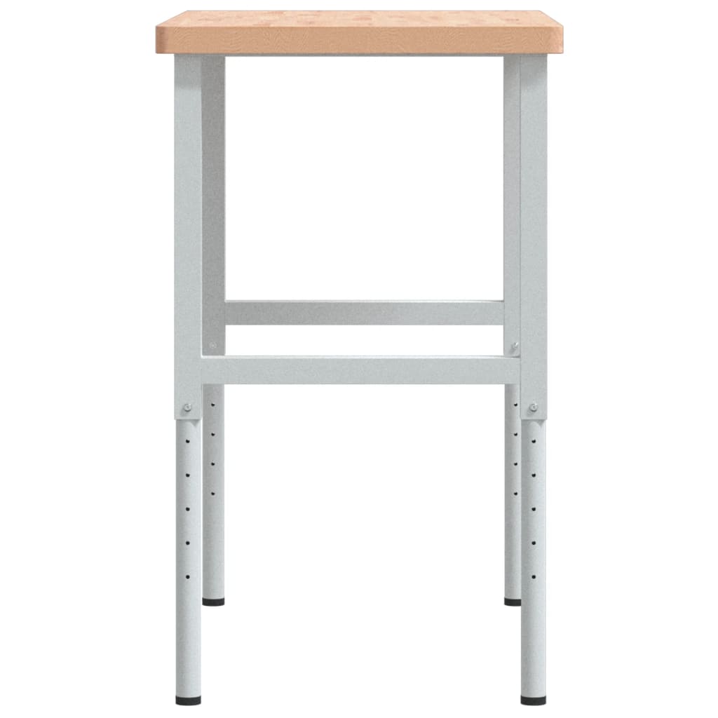 Työpenkki 100X60X(73-99,5) Cm Täysi Pyökki Suorakaide