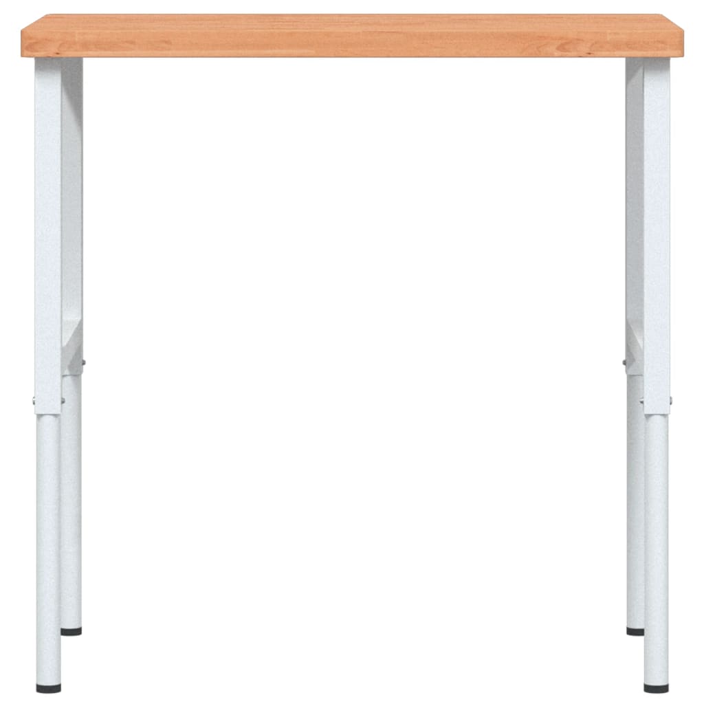 Työpenkki 100X60X(73-99,5) Cm Täysi Pyökki Suorakaide