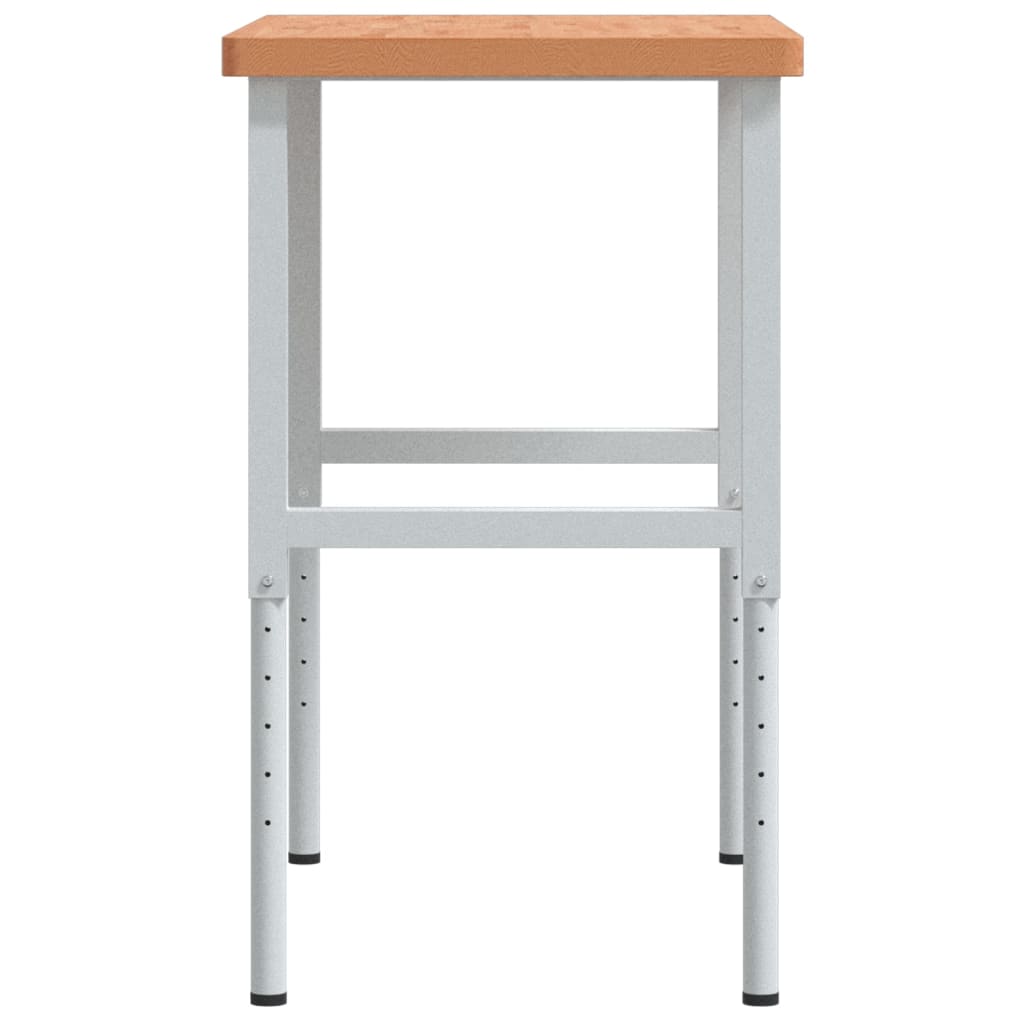 Työpenkki 100X60X(73-99,5) Cm Täysi Pyökki Suorakaide