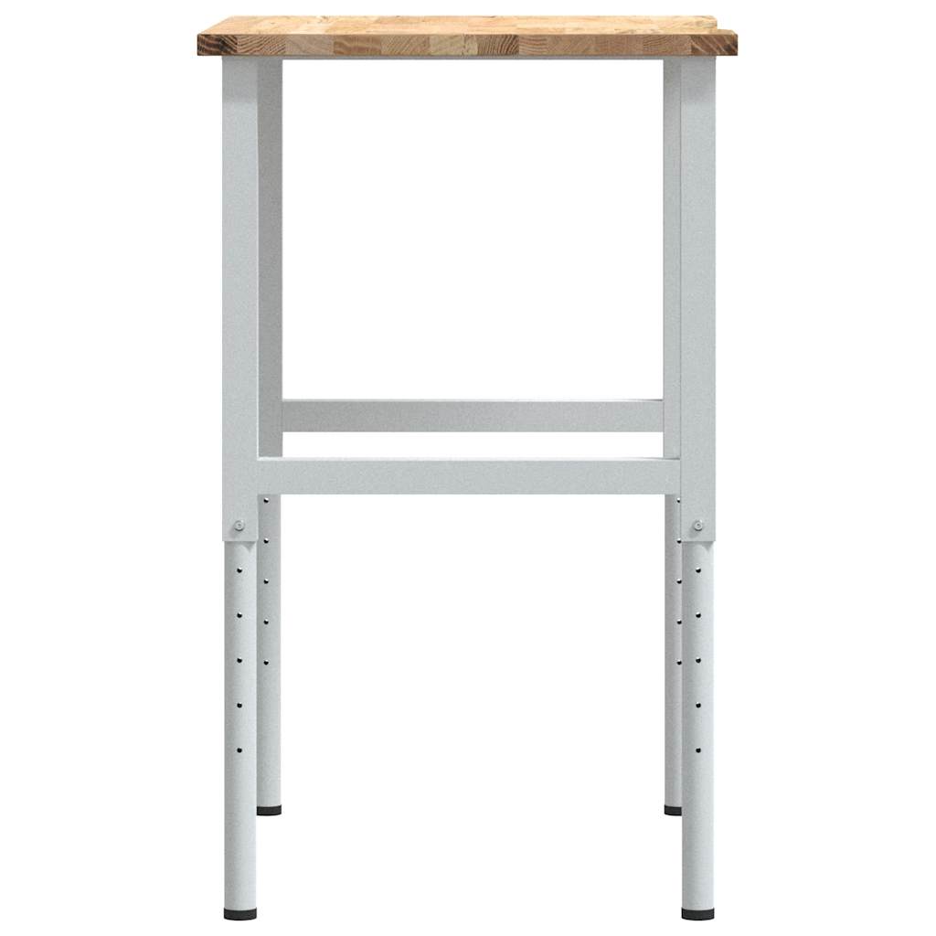 Työpöytä 80X60X(71,5-98) Cm Massiivipuutammea