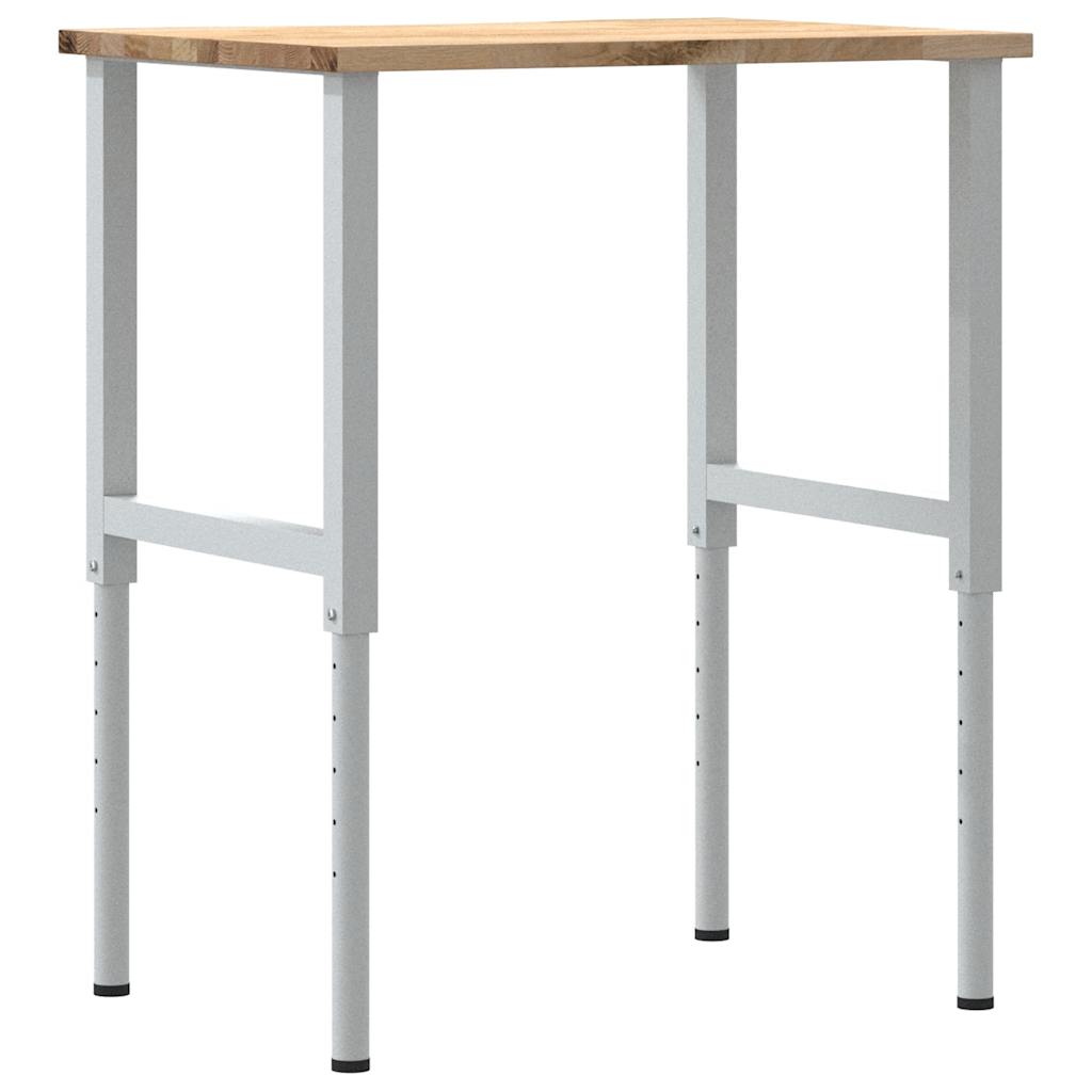 Työpöytä 80X60X(71,5-98) Cm Massiivipuutammea