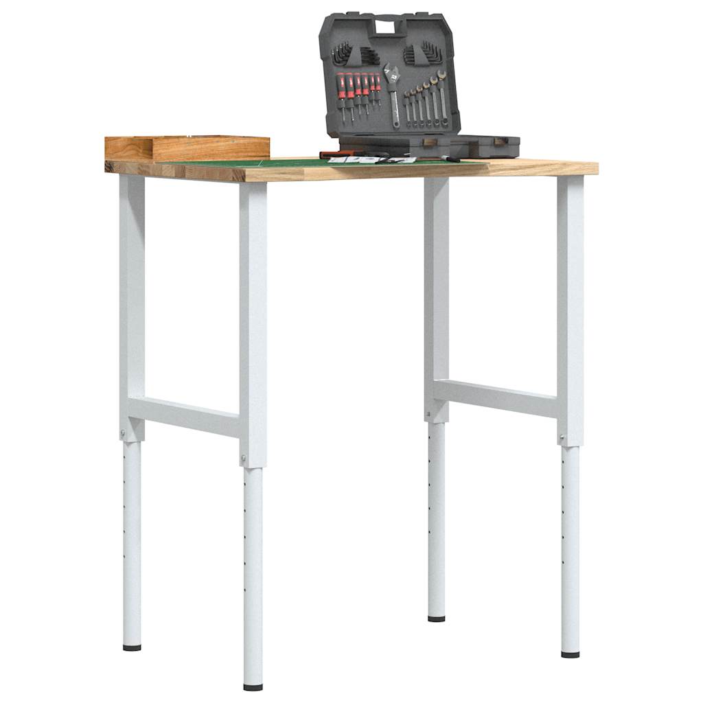 Työpöytä 80X60X(71,5-98) Cm Massiivipuutammea