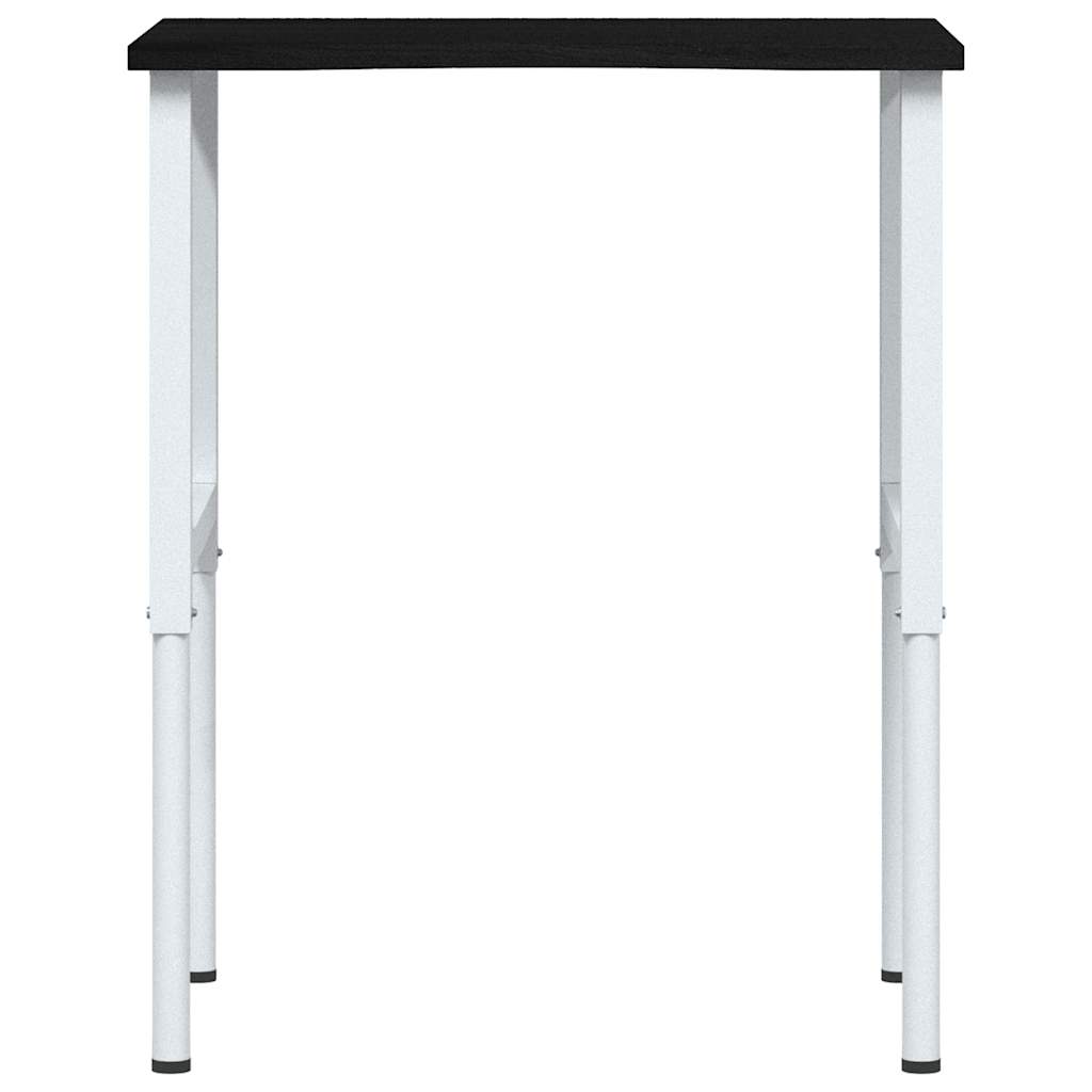 Työpöytä Tummanruskea 80X60X(71,5-98) Cm Massiivipuutammea