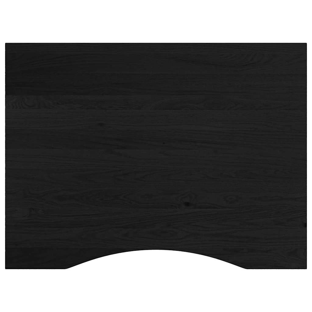 Työpöytä Tummanruskea 80X60X(71,5-98) Cm Massiivipuutammea