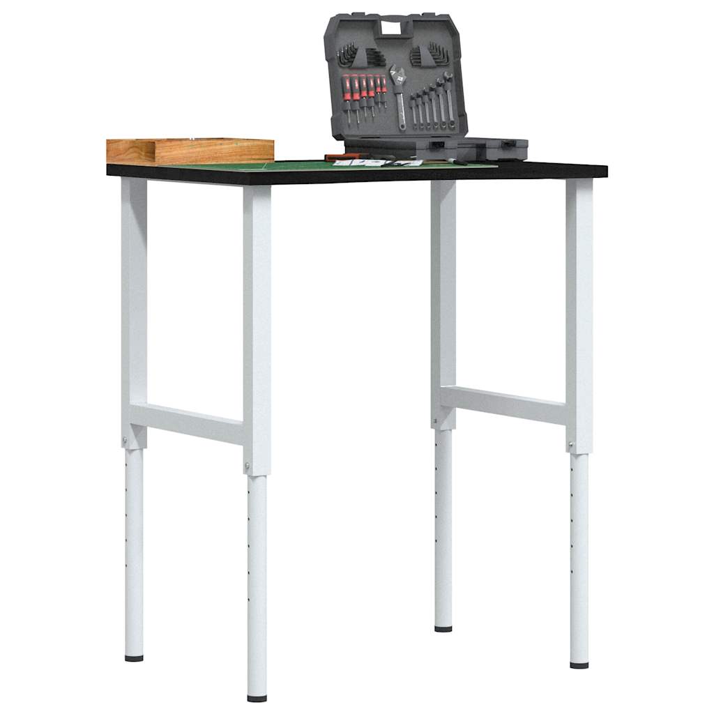 Työpöytä Tummanruskea 80X60X(71,5-98) Cm Massiivipuutammea