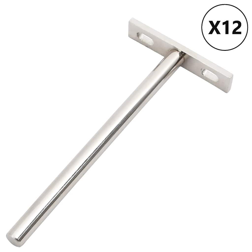 Kelluvat Hyllykannattimet 12 Kpl Näkymätöntä Ø10X150 Mm