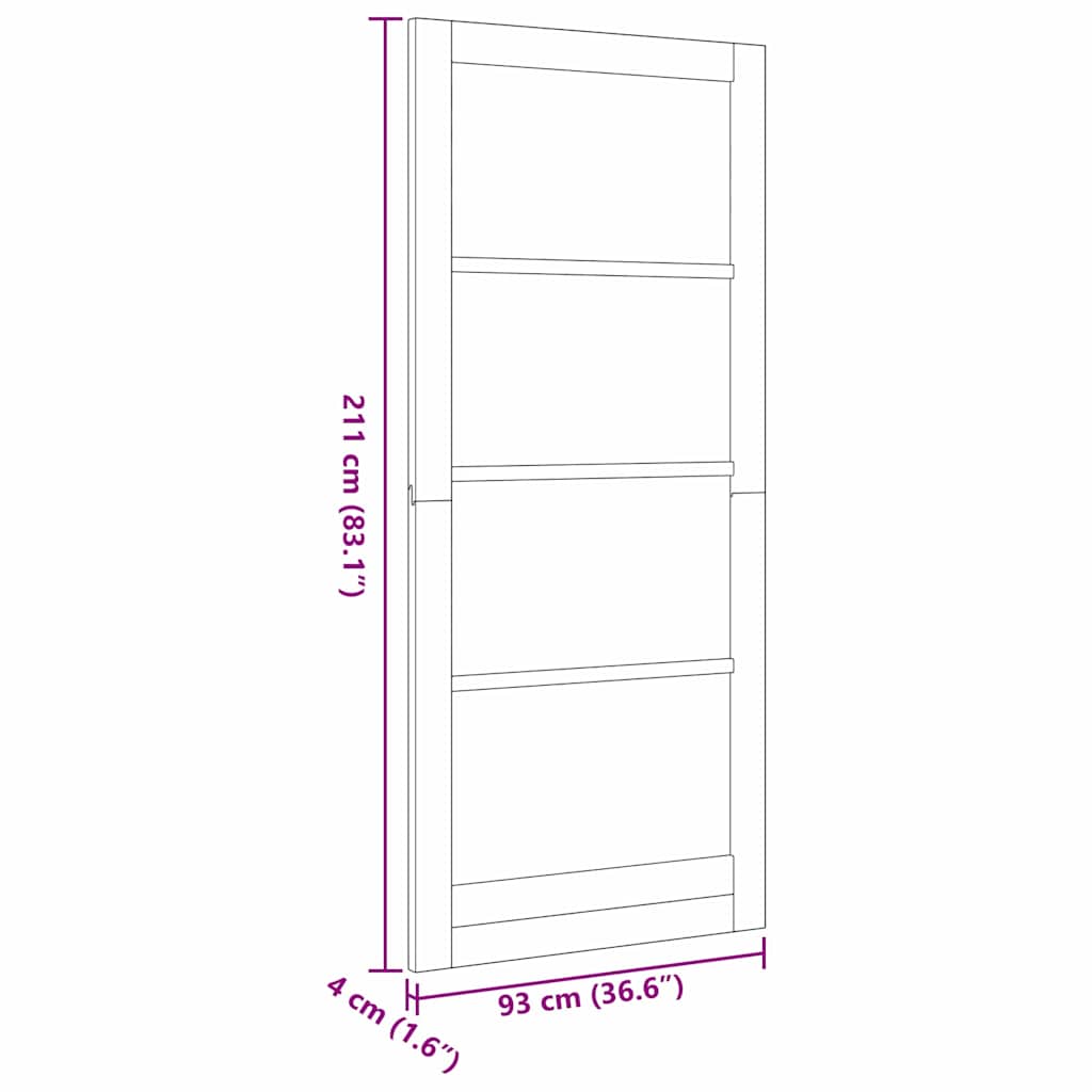 Sisäovi Orkdal Ruskea 93 X 211 Cm