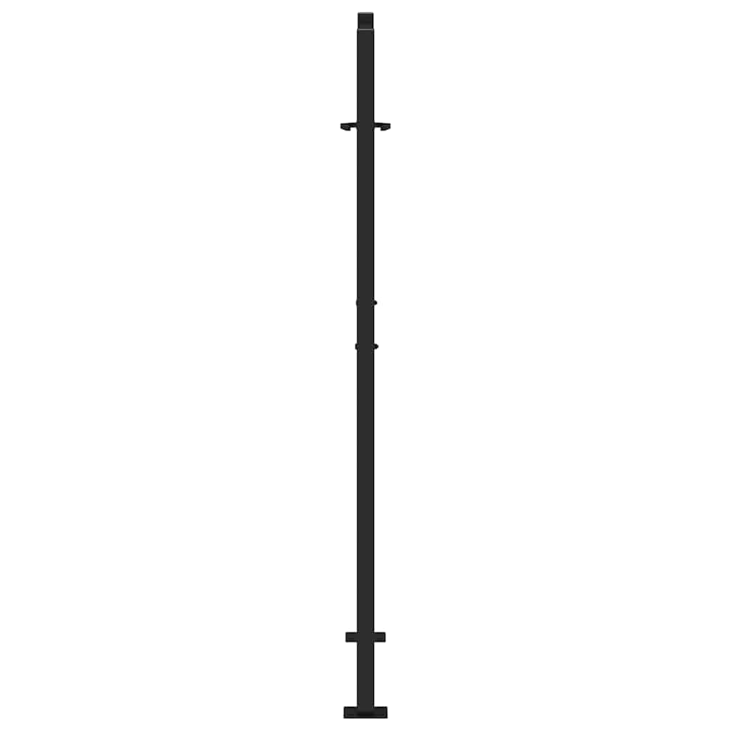 Puutarhanportti Musta 100X150 Cm Teräs Valodesign