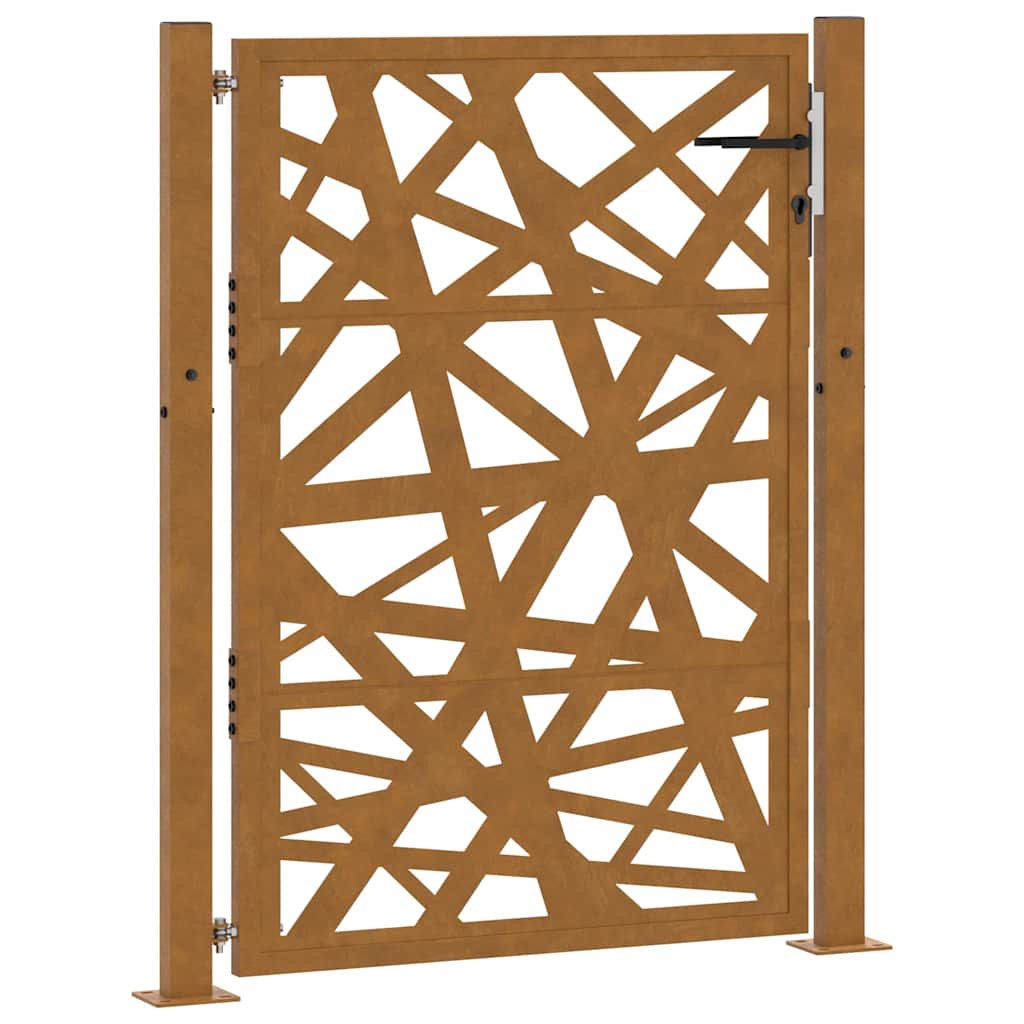 Puutarhan Portti 100X125 Cm Säänkestävä Teräs Valodesign