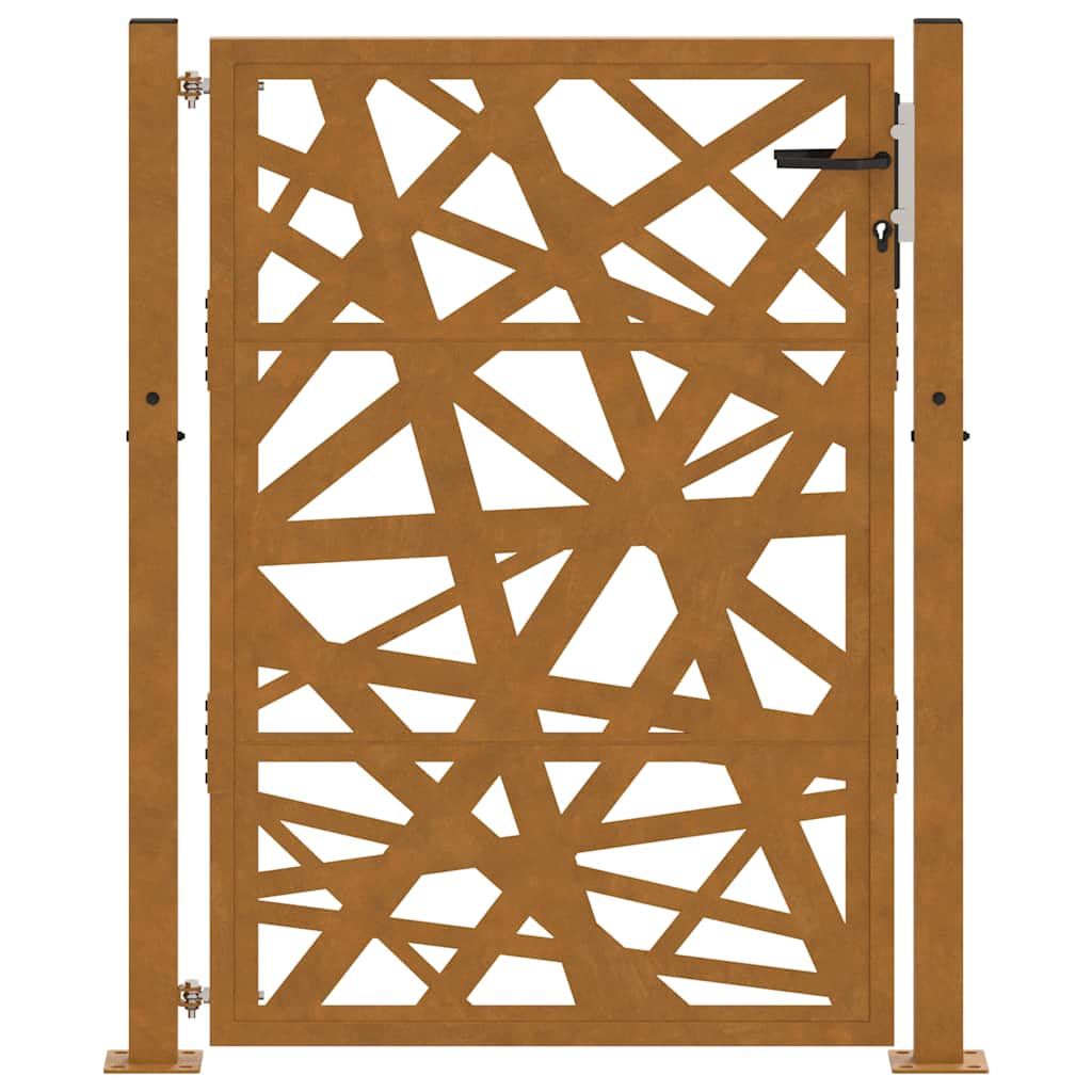 Puutarhan Portti 100X125 Cm Säänkestävä Teräs Valodesign