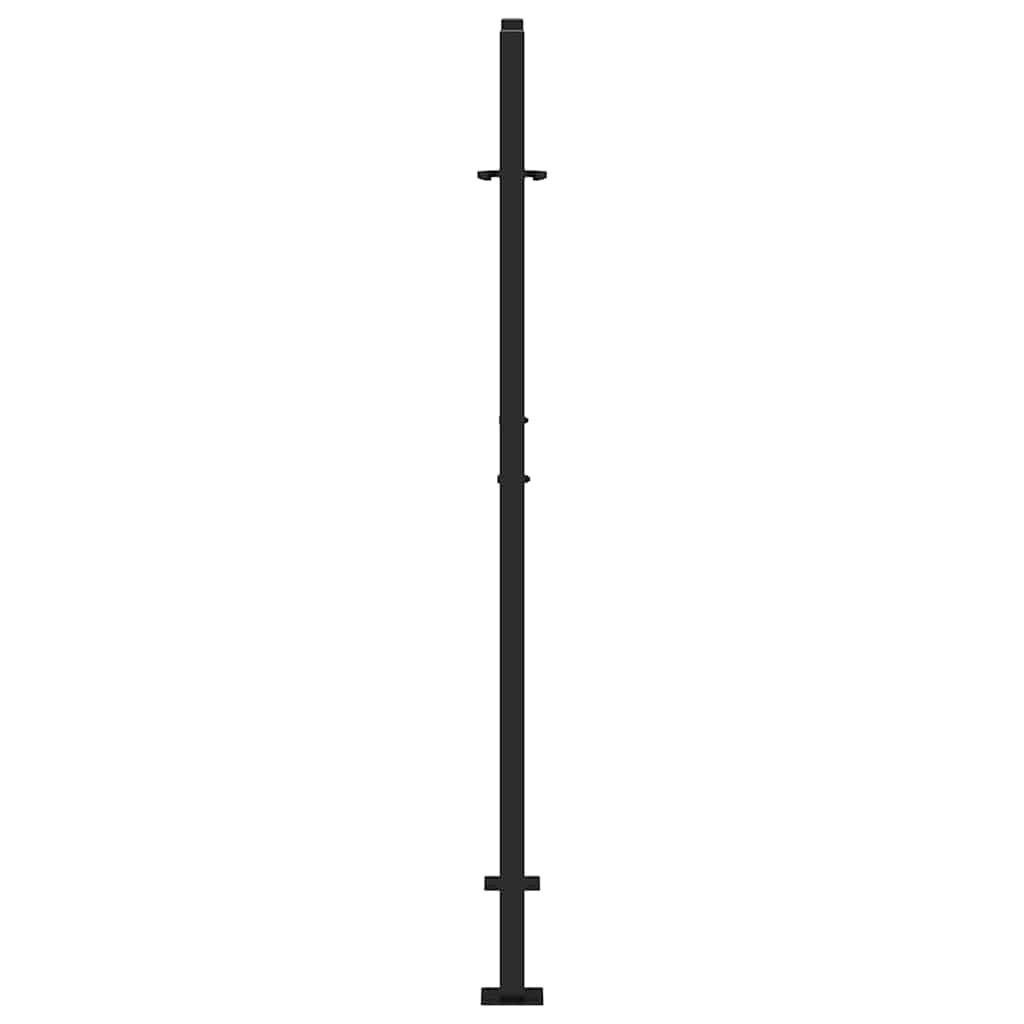 Puutarhan Portti Musta 100X150 Cm Teräsjälkikuvio