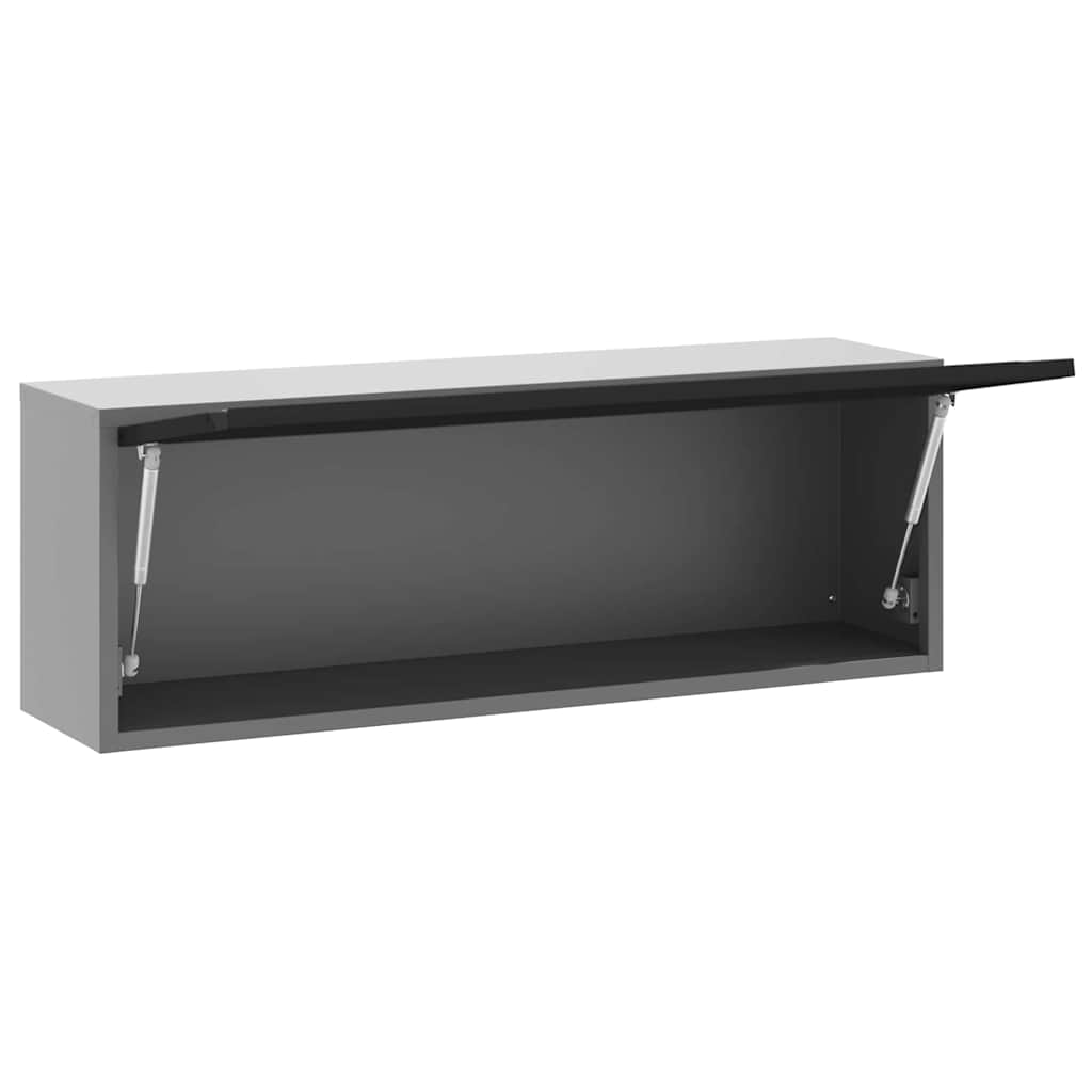 Työkalukaappi Säilytystilassa Mustat Ja Harmaa 100 X 25 X 35 Cm