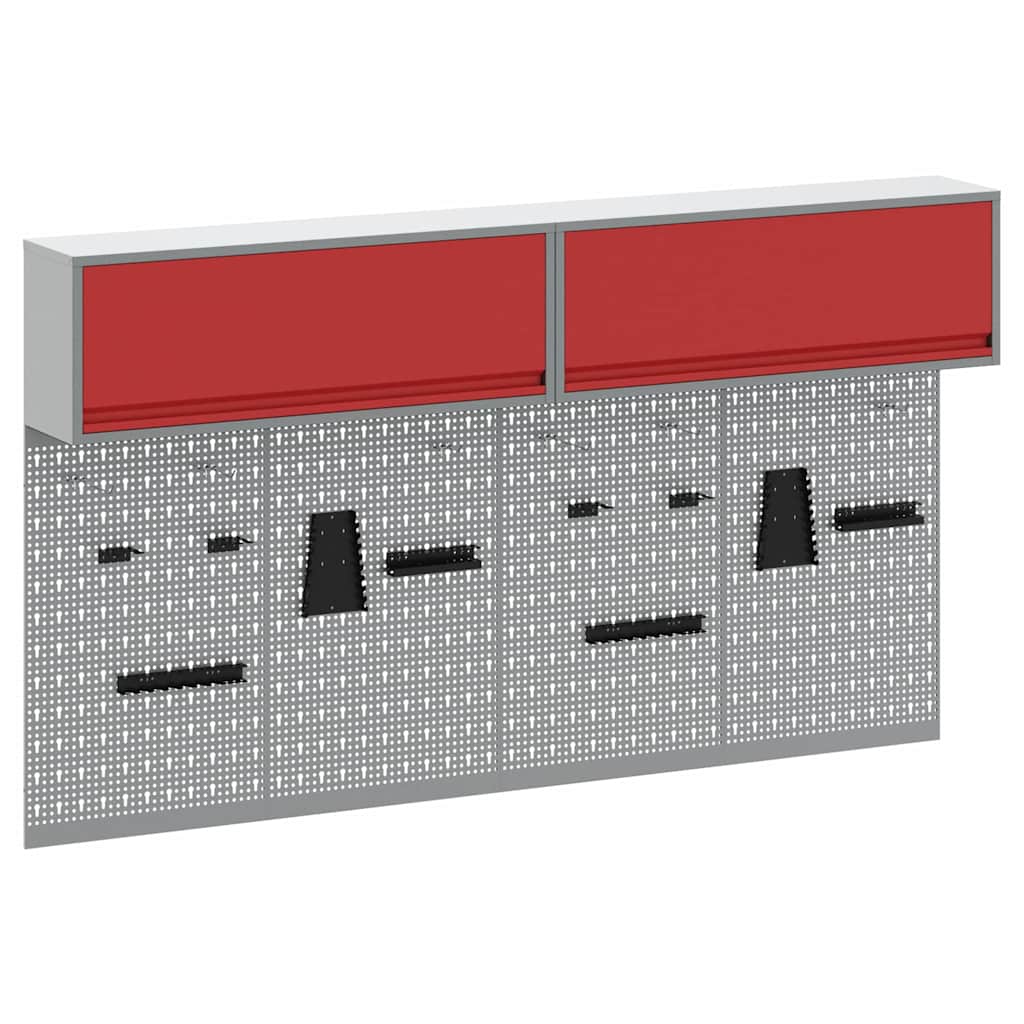 Työkalukaappisarja Hyllyllä 6 Pcs Jauhemaalattu Teräs