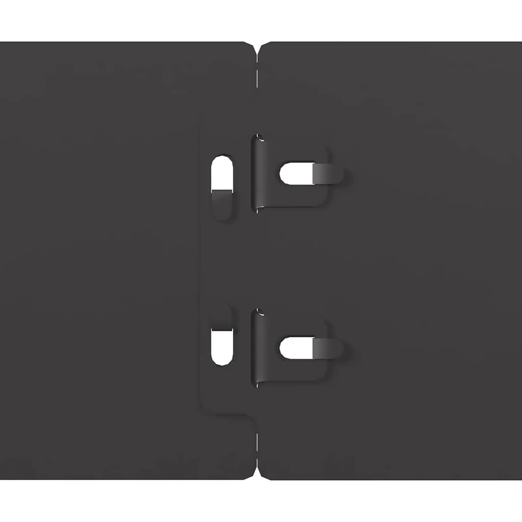 Nurmikon Reunalistat 10 Kpl Musta 10X103Cm Kylmävalssattu Teräs