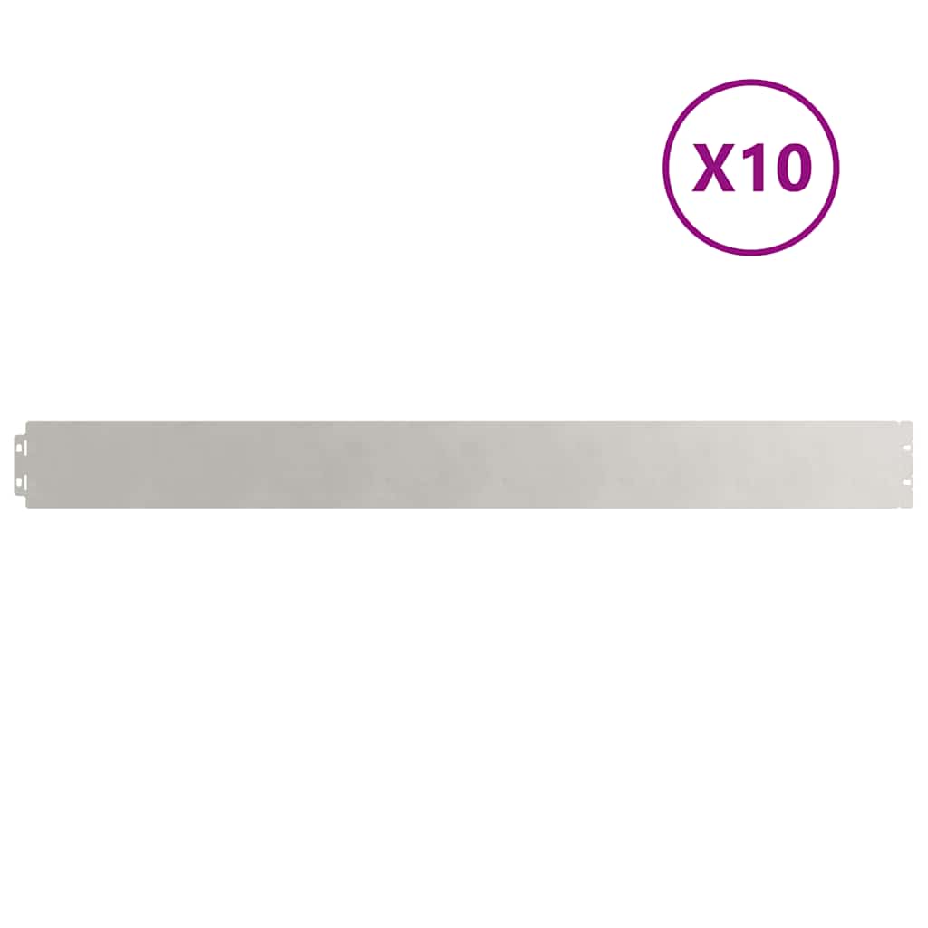 Nurmikon Reunalistat 10 Kpl 10X103 Cm Ruostumatonta Terästä
