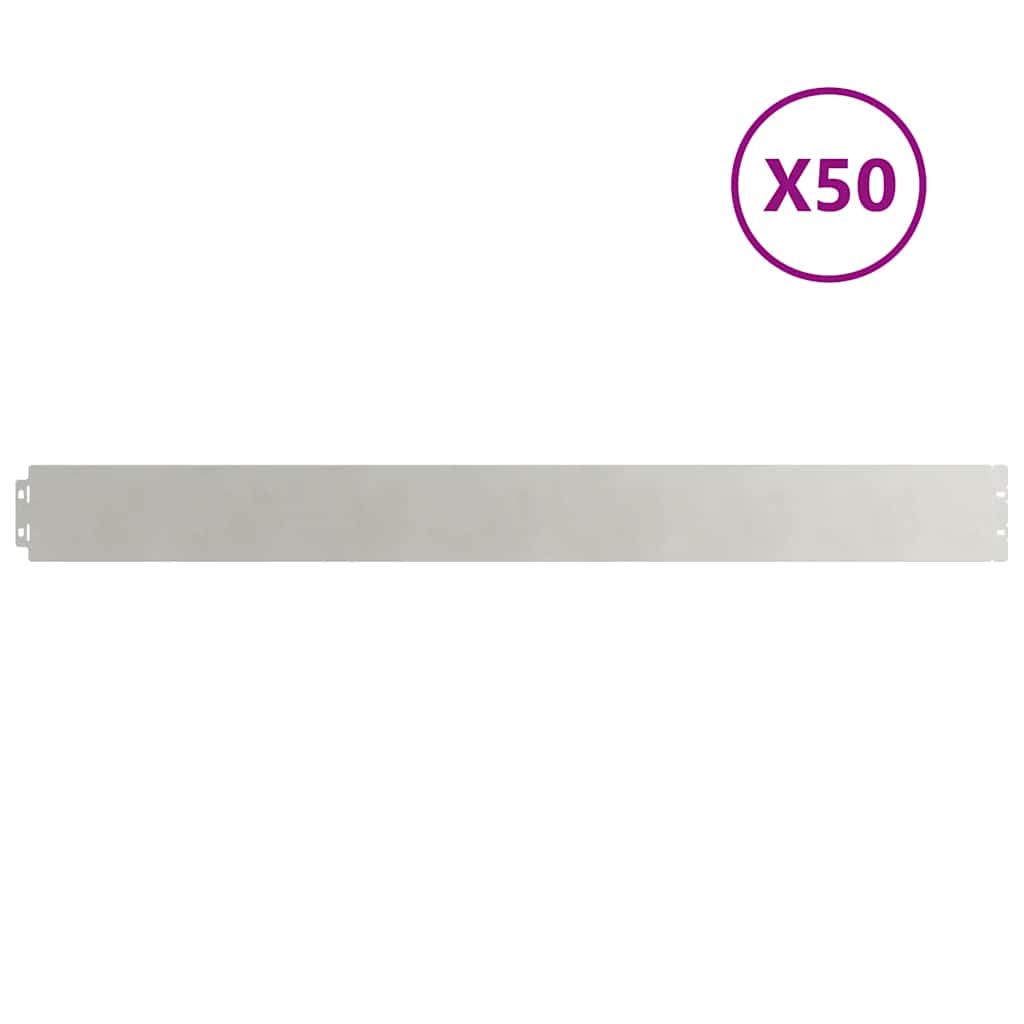 Nurmikon Reunalistat 50 Kpl 10X103 Cm Ruostumatonta Terästä