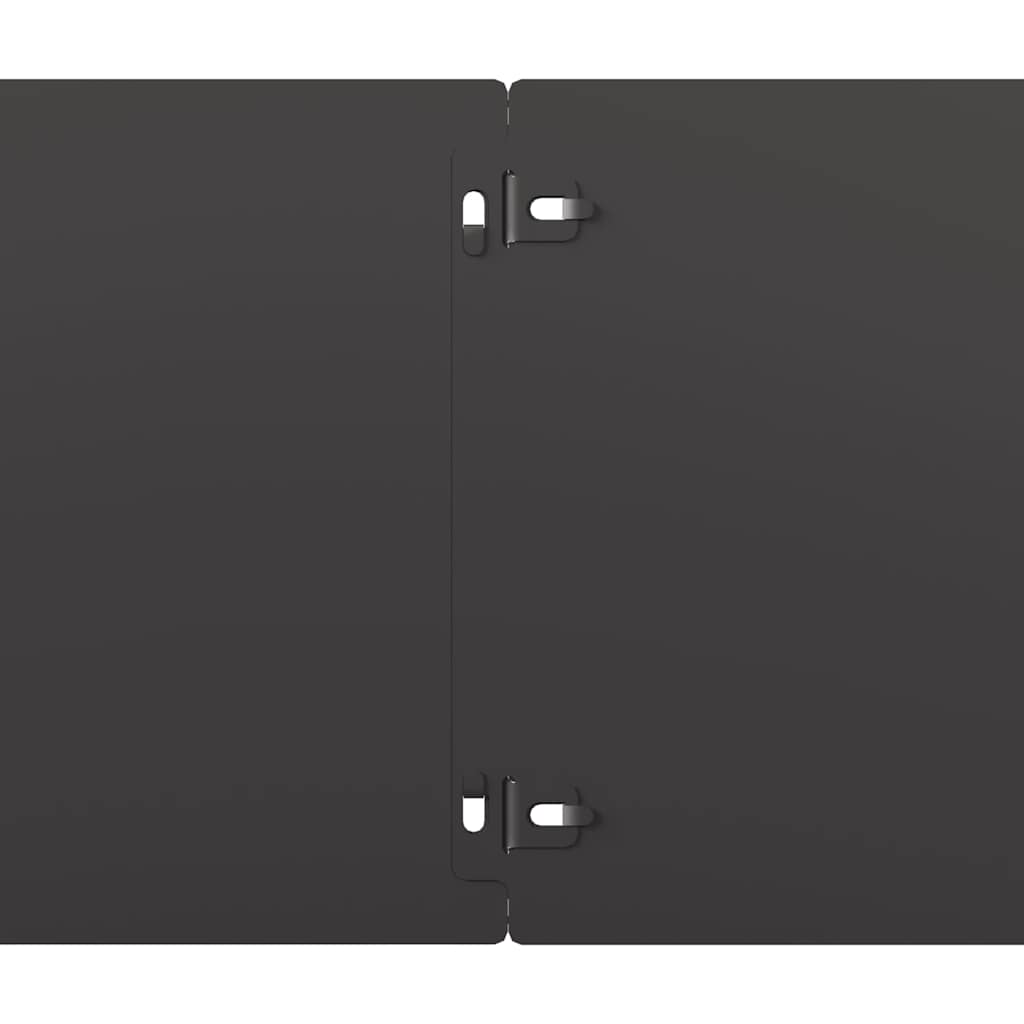 Nurmikon Reunalistat 10 Kpl Musta 20X103Cm Kylmävalssattu Teräs