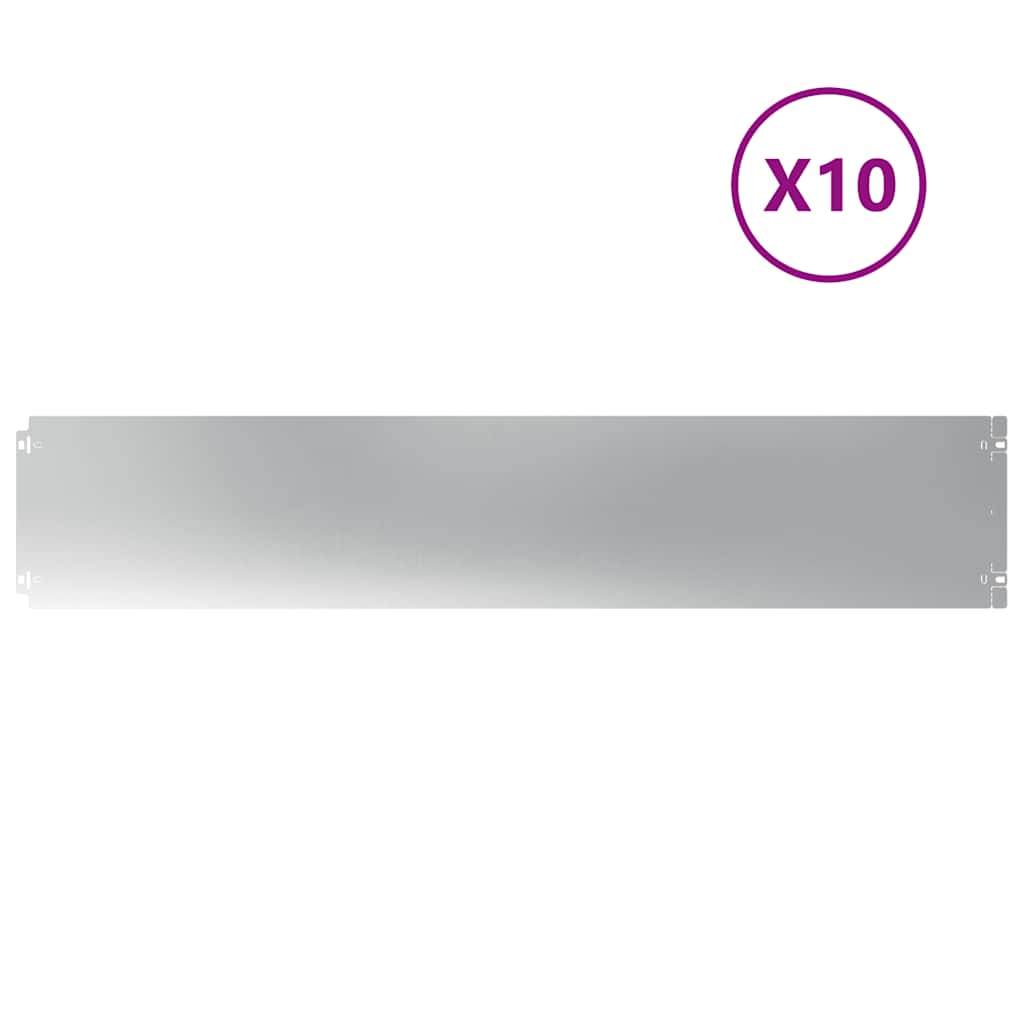 Nurmikon Reunalistat 10 Kpl 20X103 Cm Galvanoitua Terästä