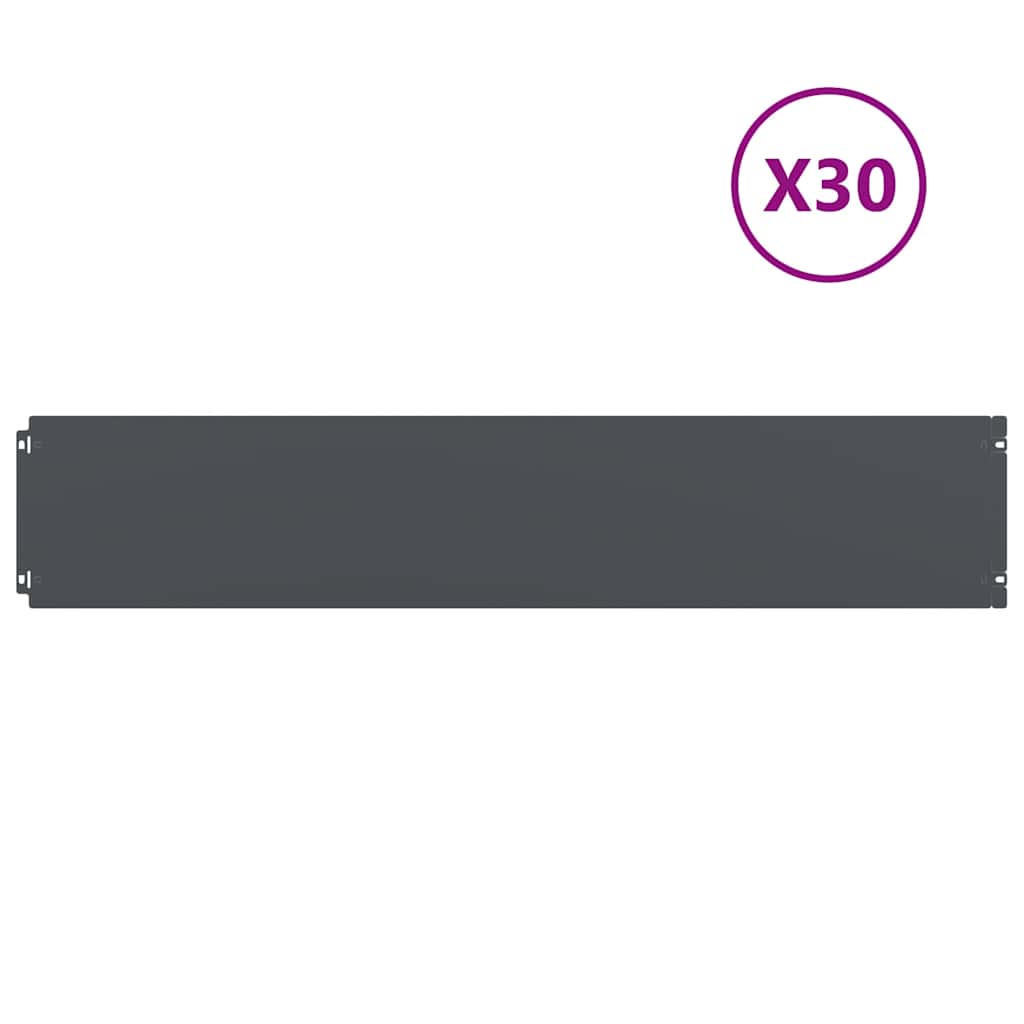 Nurmikon Reunalistat 30 Kpl Antrasiitti Kylmävalssattu Teräs