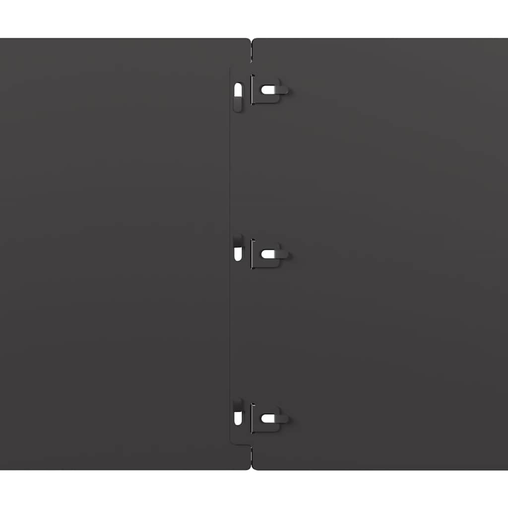 Nurmikon Reunalistat 10 Kpl Musta 25X103Cm Kylmävalssattu Teräs