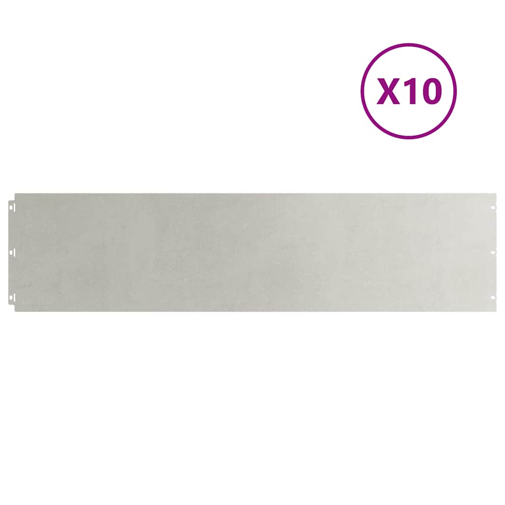 Nurmikon Reunalistat 10 Kpl 25X103 Cm Ruostumatonta Terästä