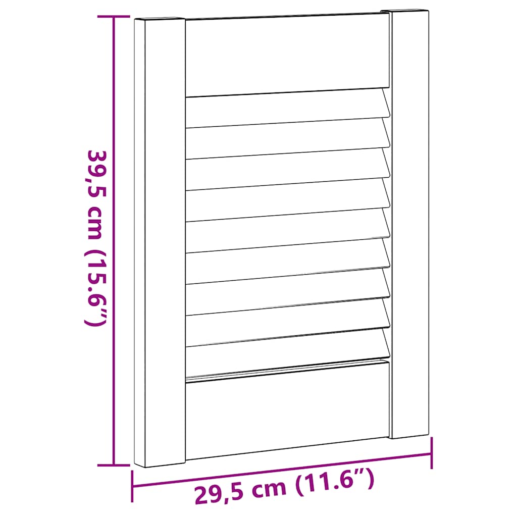 Kaapin Ovi Sälekaihtimella 39,5X29,5 Cm Massiivipuu Mänty