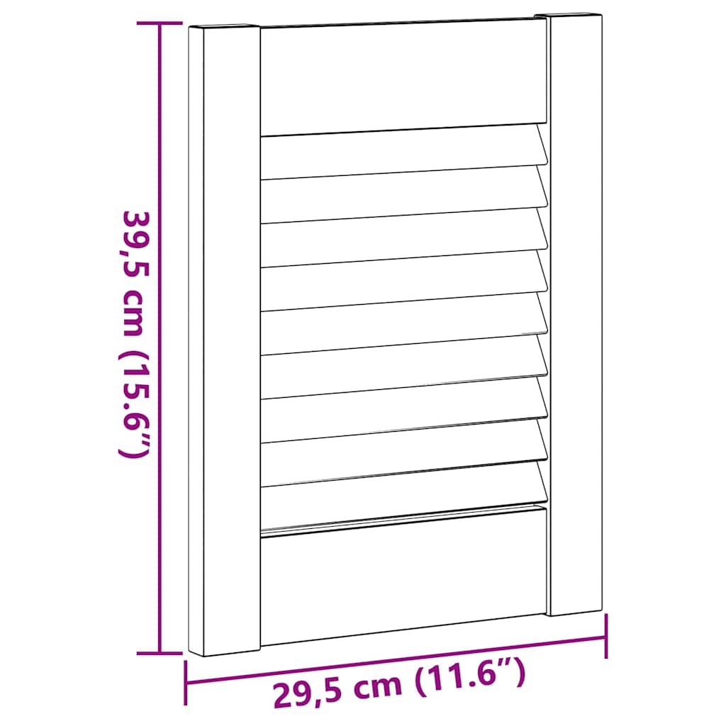 Kaapin Ovet Säleikkö Design 2 Kpl 39,5X29,5Cm Massiivipuu Mänty