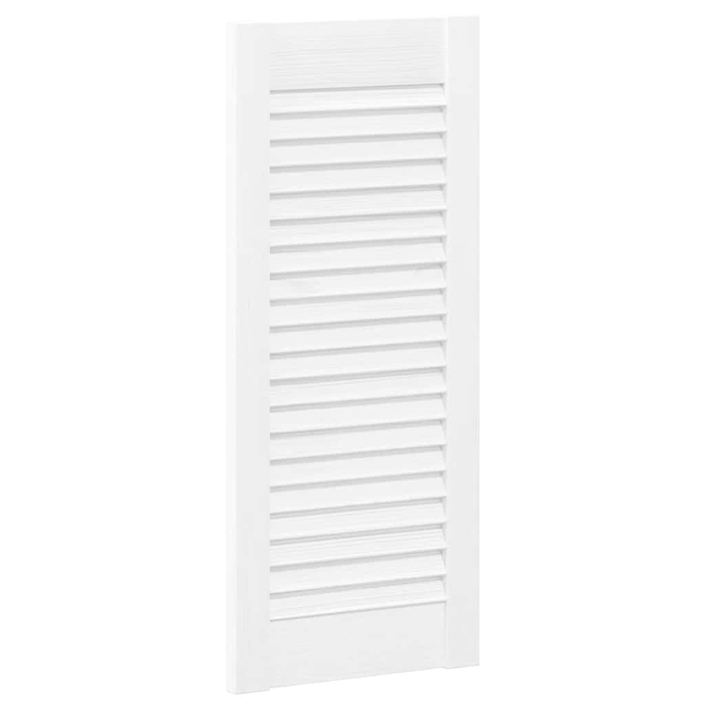 Kaapistoovet Säleikkö Design 2 Kpl Valkoinen 69X29,5 Cm