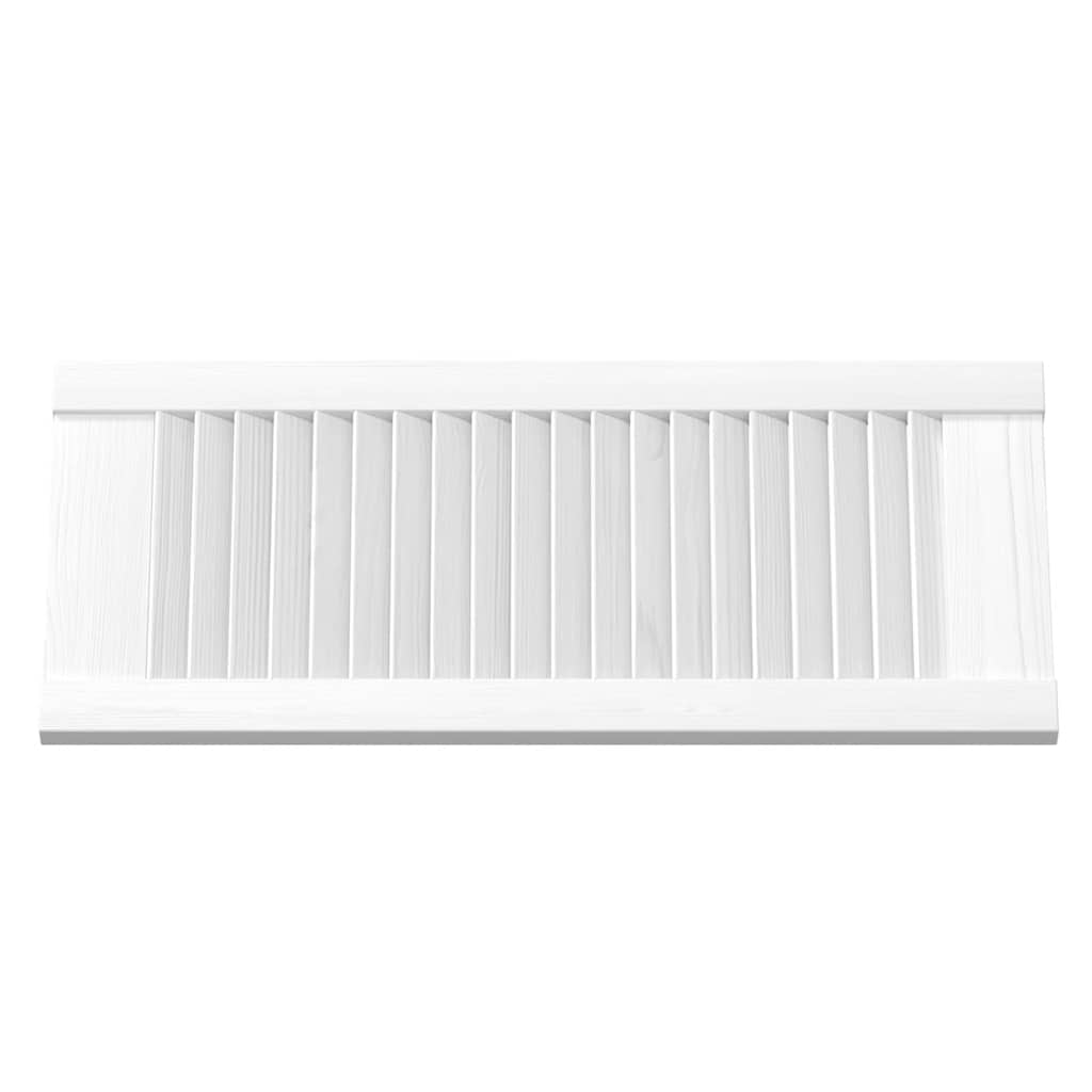 Kaapistoovet Säleikkö Design 2 Kpl Valkoinen 69X29,5 Cm
